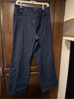 Focus 2000 Navy Wide-Leg Chinos